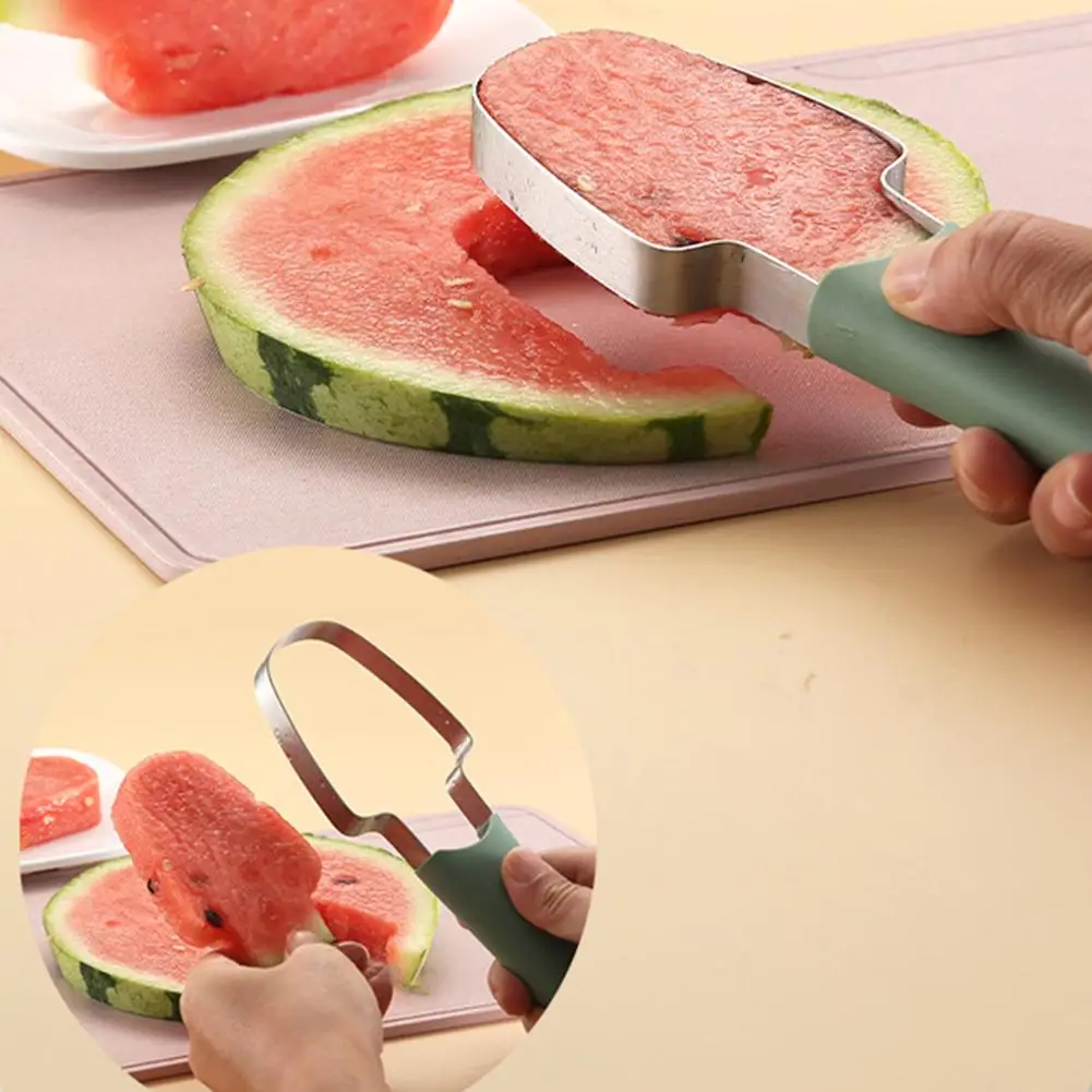 3-in-1 Watermelon Cutter Fruit Carving Knife Multi-functional Melon Fork Slicer Tool For Camping Kitchen Gadgets For Summer