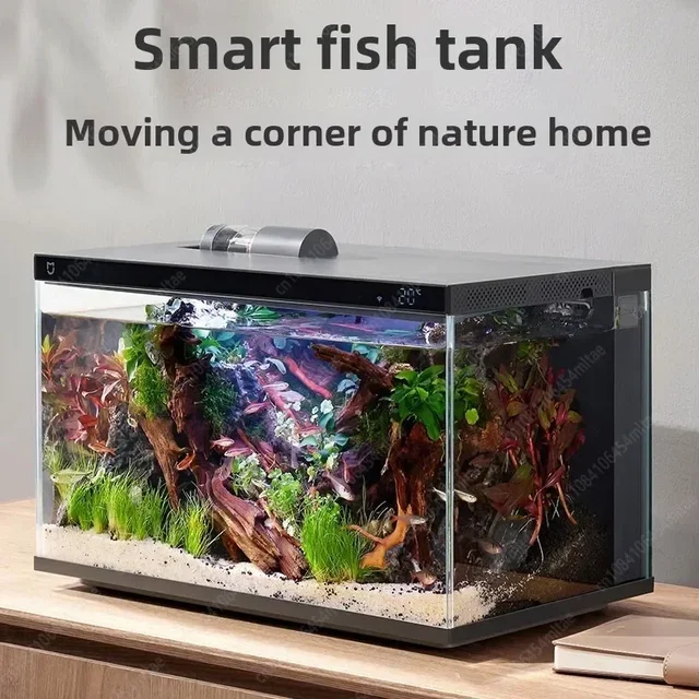Xiaomi Mijia Smart Fish Tank Work with Mijia APP Mobile Controlled Remote Feeding Smart Lighting System Light Aquarium MYG100 6