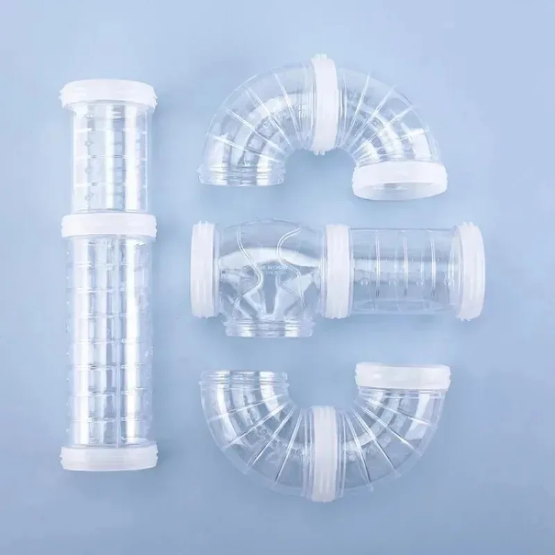 Small Pet Tunnel Hamster Cage Tunnel Hamster Toy Maze Hamster Toy Maze DIY Remodeled Cage External Tubes Tunnel Set Sports U Pipe Hamster Accessories Pipeline Chinchillas Supplies