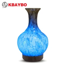 

KBAYBO 7 Colors Aroma Essential Oil Diffuser Cool Mist Maker Air Humidifier Glass Designer LED Night Light for Home Purifier