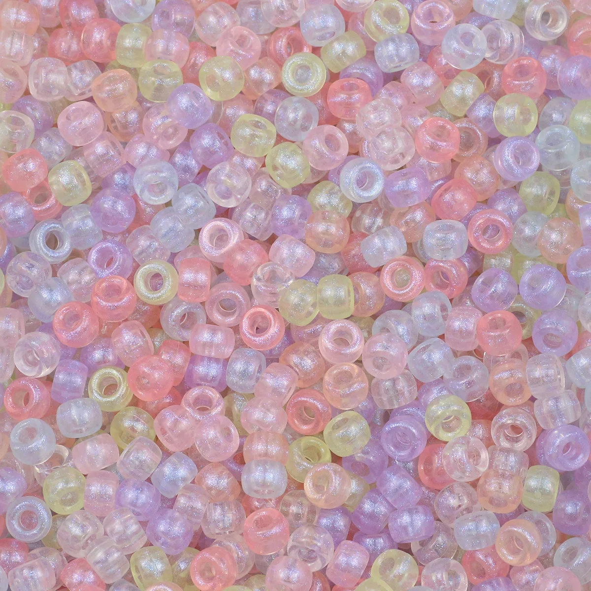 Vibrant Large Hole Pony Beads for DIY Jewelry and Crafting