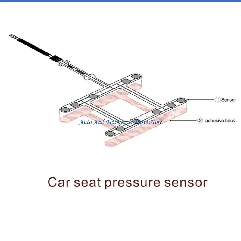 P9FD Autositz-Drucksensor, schnelle Reaktion, Alarm bei besetztem Sitz, Starterschalter – Detail 8