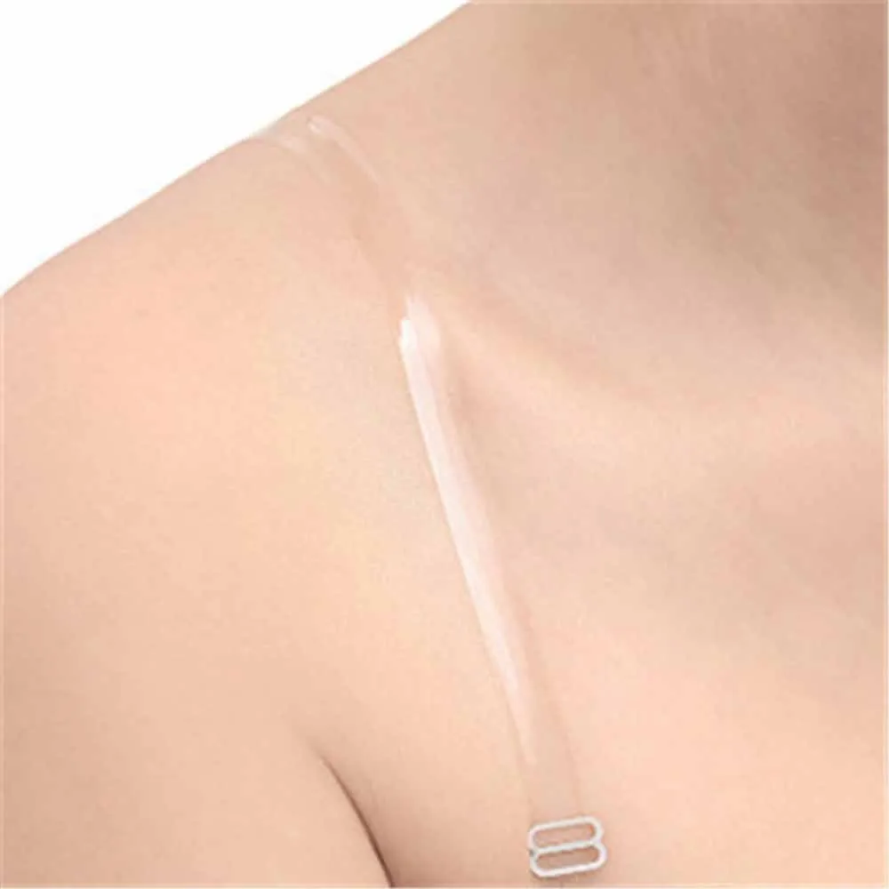 

Clear Bra Straps Transparent Invisible Detachable Adjustable Shoulder Strap Women's Elastic Belt Intimates Accessories