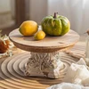 French retro style desktop fruit plate small ornament, photo studio wedding shooting display props, European style old tray 3