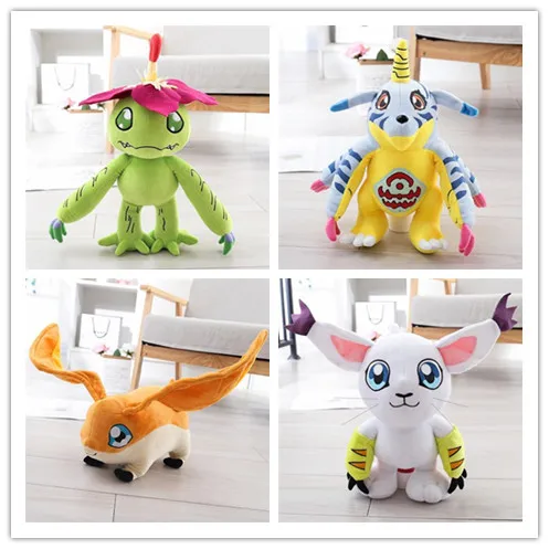 

Аниме Digimon Agumon Gabumon Плюшевая Кукла Мягкие животные детские игрушки 30 см