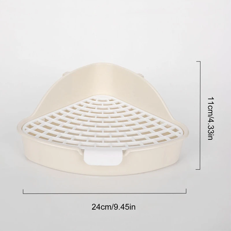 

Triangle Potty Trainer Corner Litter Bedding Box Pet Litter Pan for Small Animal Baby Rabbit Small Chinchilla Gerbil