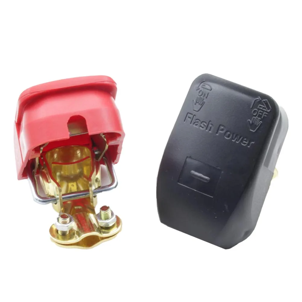 2Pcs Connector Clamps Car Battery Terminals Positive & Negative Quick Release Battery Terminals Clamps Caravan Boat Low Profile