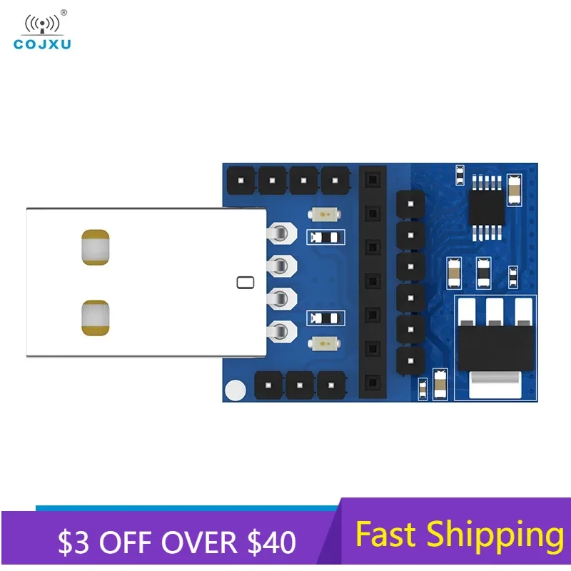 USB to TTL Adapter Board USB UART CP2102 E15-USB-T2 3.3V 5V ESD Wireless Adapter For RF Serial Module cdsenet cp2102 usb ttl serial port test board uart wireless module e15 usb t2 wireless adapter for rf serial module