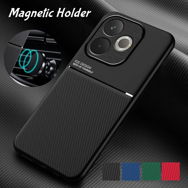 Étui magnétique robuste antidérapant pour OPPO A6 A5 Pro 5G, coque de protection arrière, Fundas Capa