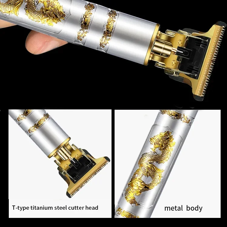 Description Picture 5 of itemHair Trimmer Professional Razor Trimmer Cordless 2-in-1 Beard Men's Home Gift Shaver perfilador barba