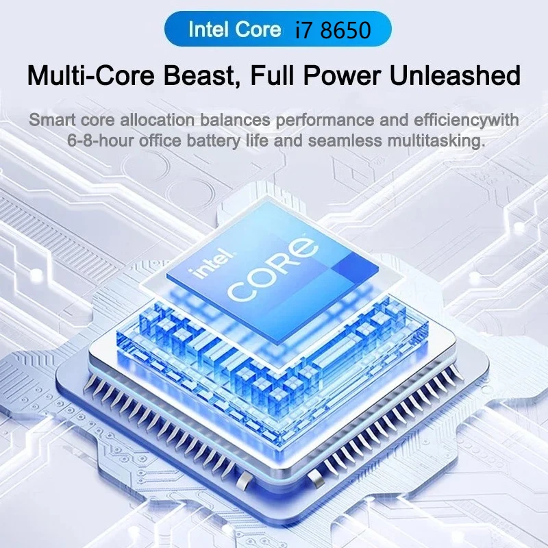 레노 뉴 15.6인치 울트라 슬림 노트북 32GB 램 2TB SSD 인텔 코어 i7 8650 윈도우 11 1920*1080 FHD 디스플레이 게이밍 사무용 노트북 PC