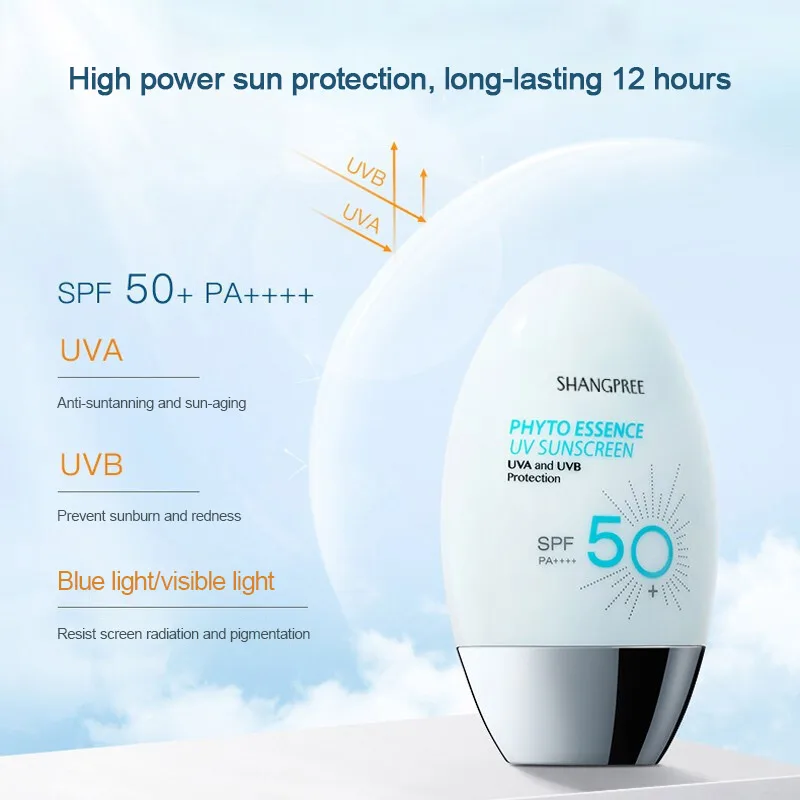 Essential Sunscreen Spf50 Anti Uv Oxidant Refreshing Oil Control Isolation Lotion Waterproof Moisturize Non Stick Sunblock Cream