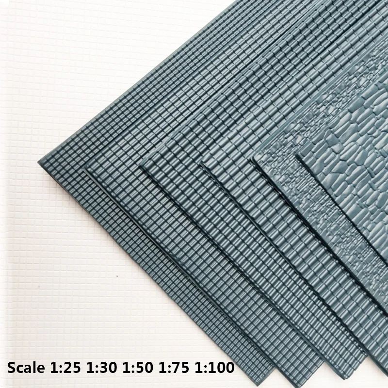 2 Pezzi 20*30Cm Materiale Da Costruzione Materiale Pvc Cultura Muro Di Pietra Sfondo Passo Pannello Pavimento Paesaggio Diorama Sabbia Tavolo Layout