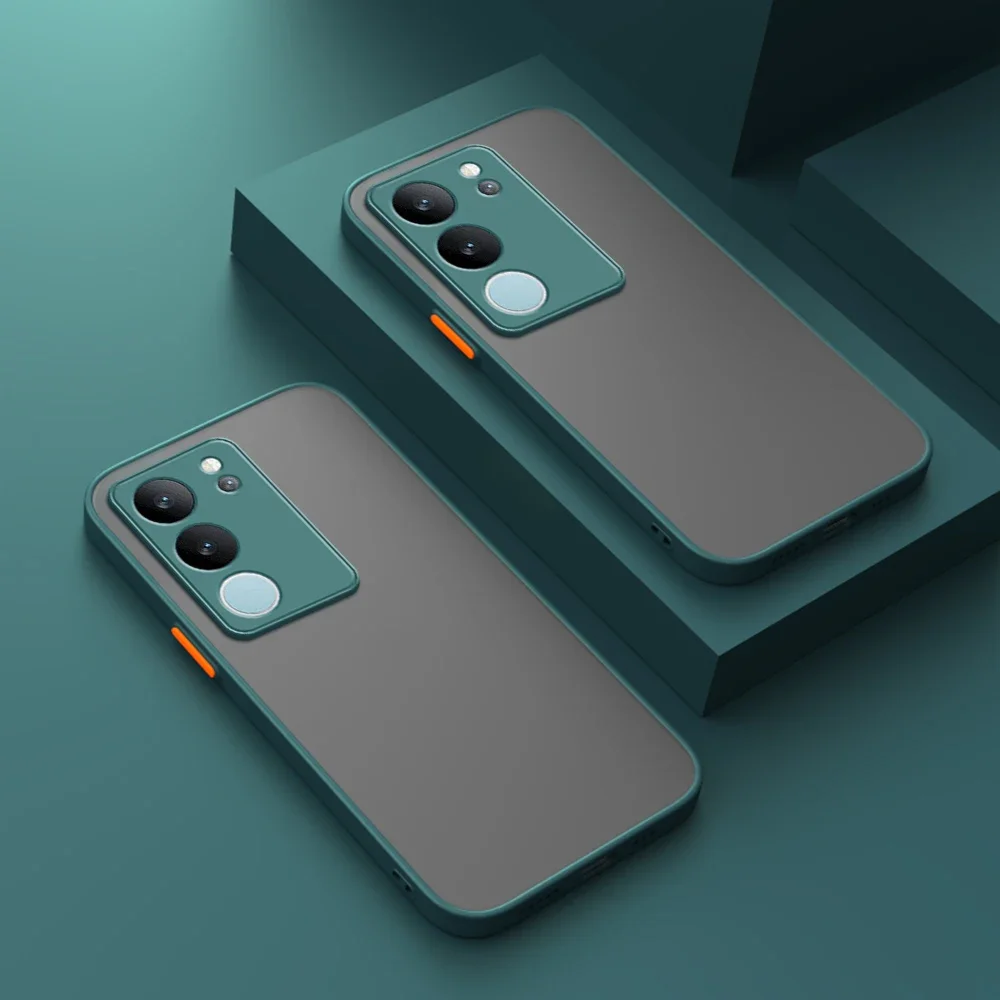 Vivov29 Matte Translucent Shockproof Bumper Case