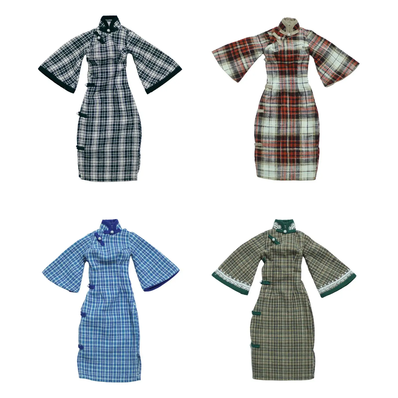 

24-дюймовая женская кукла в китайском стиле Чонсам Аксессуары для платья Детская игрушка кукла одежда наряды имитация куклы модная одежда