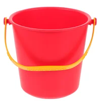 Toys Beach Bucket Play Sand Children's Portable Multi-use Outdoor Lightweight Buckets Playing Red 1