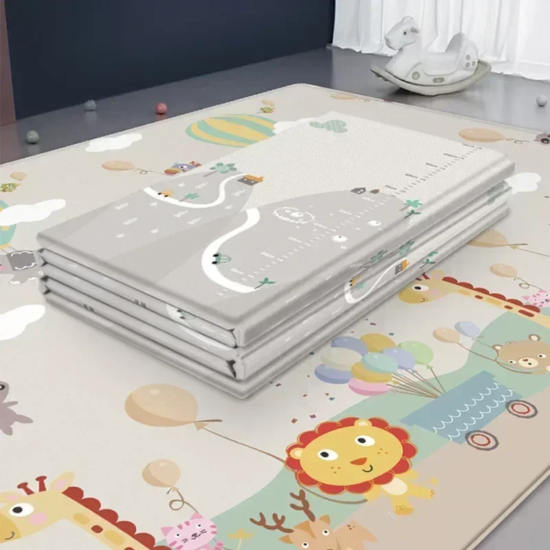 Non-Toxic Foldable Baby Play Mat Educational Children's Carpet in the Nursery Climbing Pad Kids Rug Activitys Games Toys 180*200
