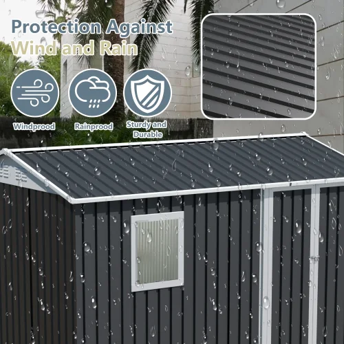 Metal Garden Storage Shed 4