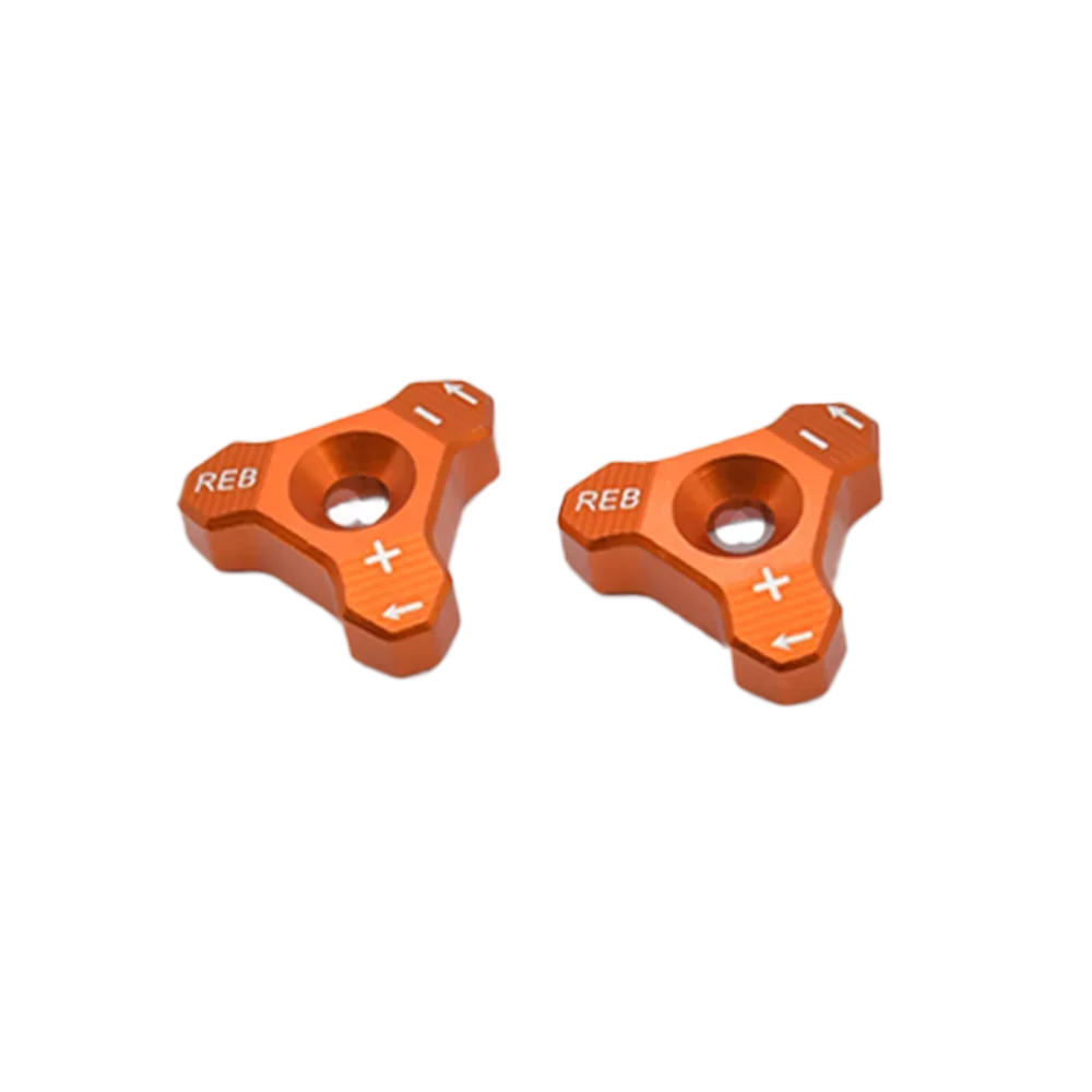 Manopole Regolazione Forcella Moto | Per Modelli 125-530cc | In Alluminio Anodizzato - Blu - Foto 2