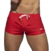Male Spring Summer Ultra Shorts Solid Color Elastic Waist Drawstring Comfort Mini Shorts Men Beach Wear Shorts Ropa Hombre 3