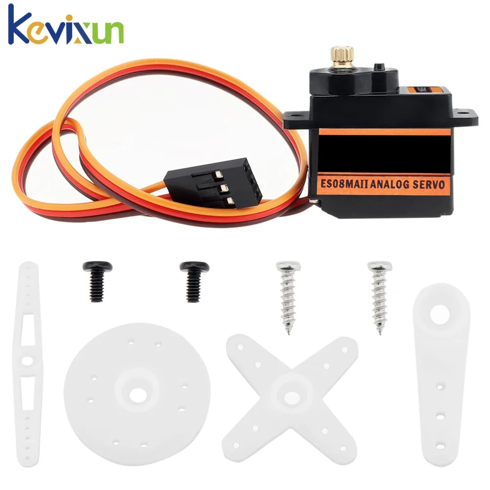 EMAX ES08MA ES08MAII мини металлическая Шестерня Аналоговый сервопривод для Rc Хобби Автомобиль Лодка вертолет самолет Rc робот