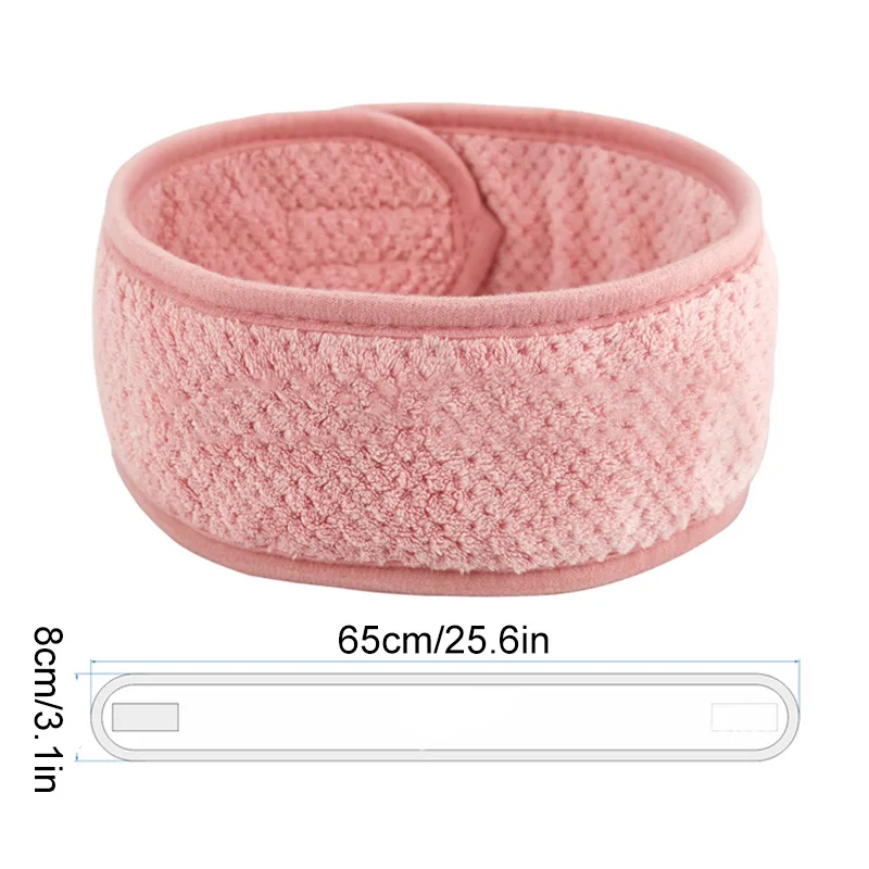 Wide Head Band Adjustable Hairband For Women Yoga Bath Shower Makeup Wash Face Cosmetic Soft Fabric Toweling Hair Accessories