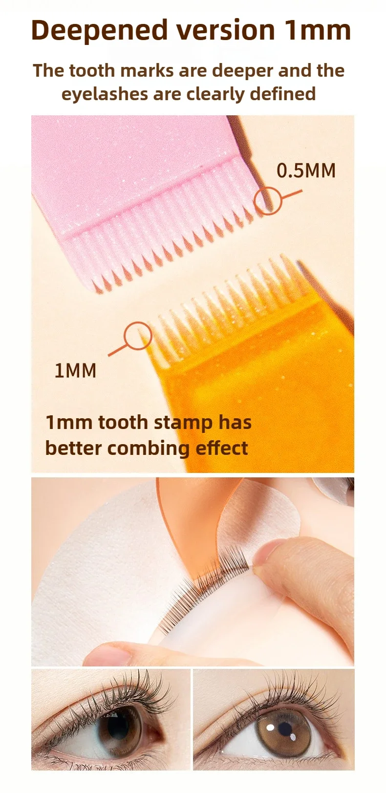 Description Picture 5 of item10pcs Makeup Eyelash Brushes Reuseable Plastic Clean Comb S Shape Lashes Lifting Curler Eye Lash Extension Perm Eyelashes Tool