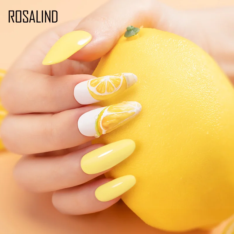 Nail Polish ROSALIND Neon Shiny Gel Hybrid Varnishes