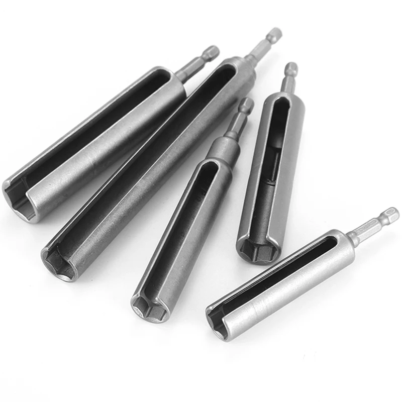 

8mm-19mm Open Hex Socket Sleeve Nut Driver Impact Electric Screwdriver Socket Electric Wrench 65//80/120/135mm Drill Bit Adapter
