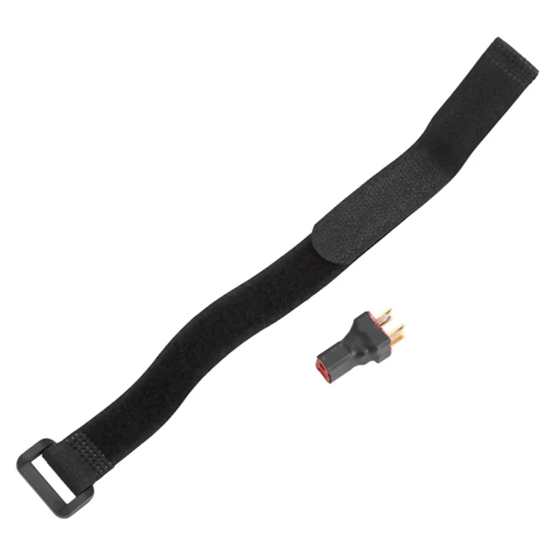 Remote Control Car Accessories Dual Battery Connector T-Shaped Adapter With Fixing Strap For XLH 9125 RC Replacement Parts