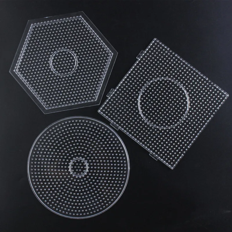 

New 5mm Perler Beads Square Round Hexagon Pegboard 3D Puzzle Juguetes for Hama Bead Educational Toys for Children Jigsaw Puzzle