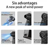 2024 Mini Turbo Jet Fan 200000RPM Brushless Motor Adjustable Wind Speed Handheld Duct Fan 52M/S Turbo Fan with Power Display 5
