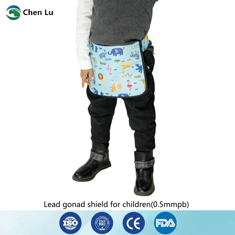 

Genuine child gonadal radiological protection half apron gamma ray x-ray radiation protective 0.5mmpb lead half apron