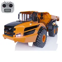XDRC 1/14 RC Metal Hydraulic Articulated Truck RTR 6x6 Simulation I6S Radio Motor Model Sound Light System Toys TH21426 1