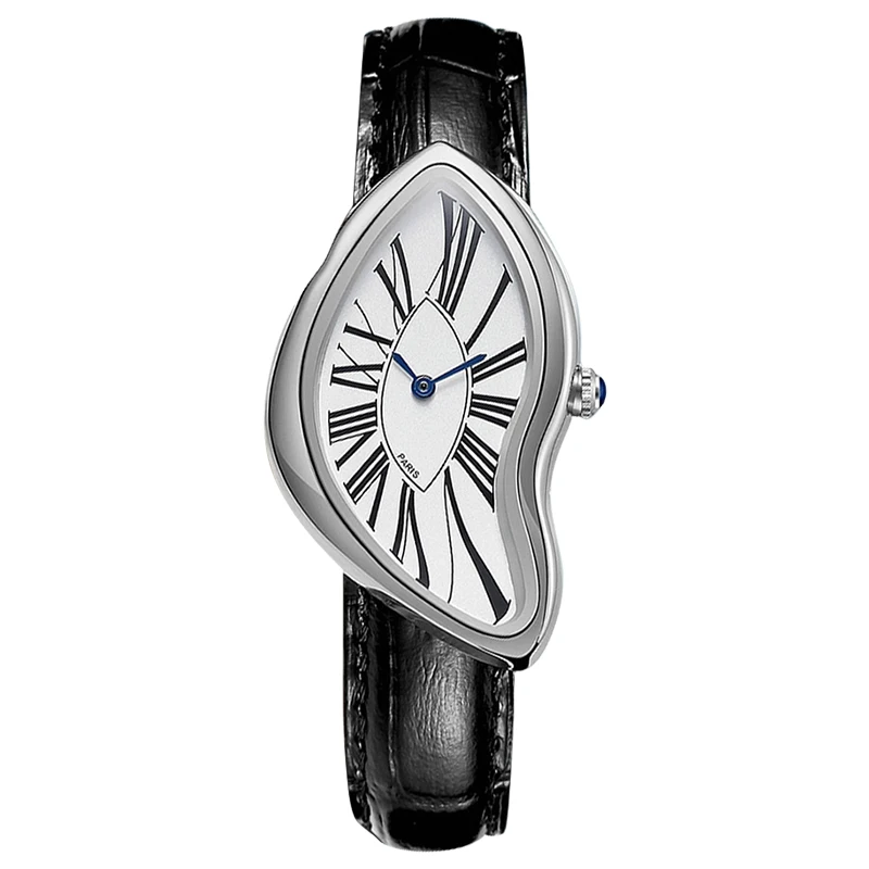 Stylish Genuine Leather Water-Resistant Quartz Wristwatch
