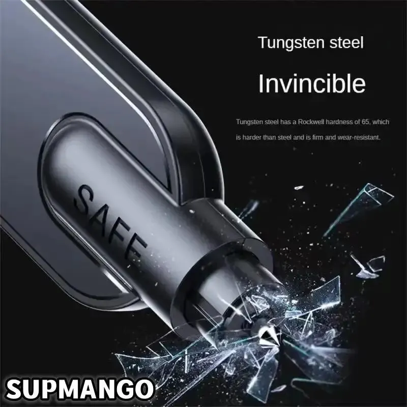 A4 Car Window Breaker Portable Seatbelt Cutter Glass Breaking Tool Stick Life Saving Safe Escape Rescue Tool Safety Hammer car safety hammer