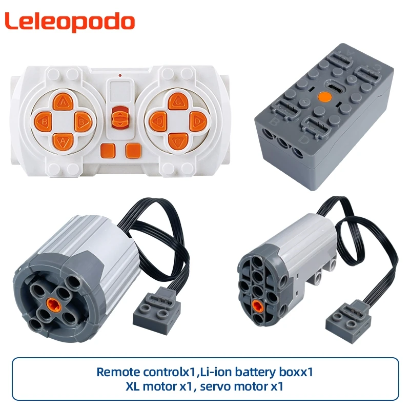 Enhanced Power Functions Servo Red Motor Building Block Toy Accessories