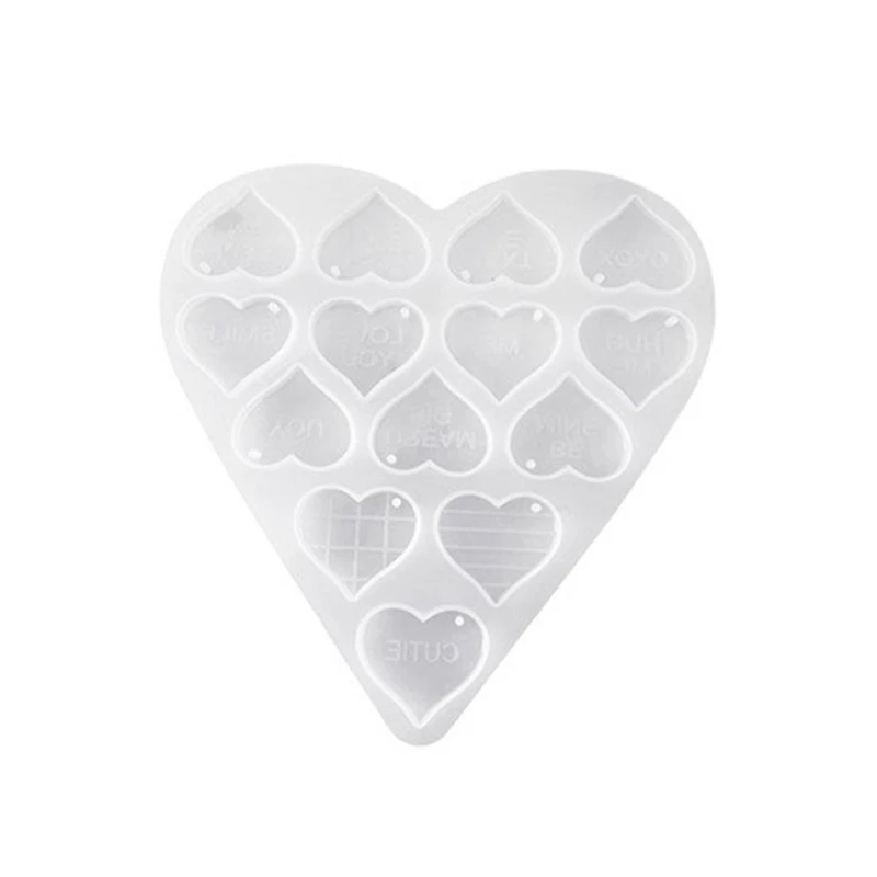 

Heart shaped Silicone Mold for DIY Crystal Droplet Keychains and Pendants Silicone Mold for DIY Crystal Droplet Ornament