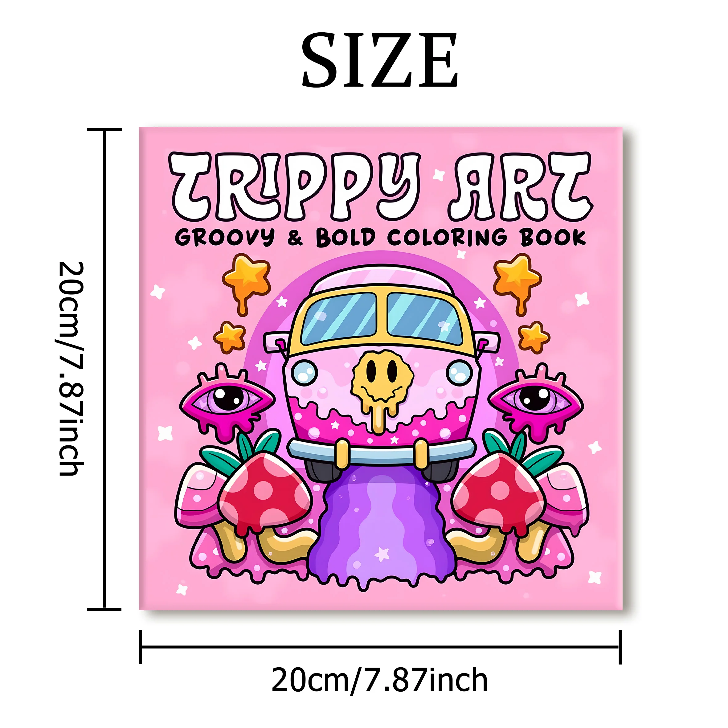 TRIPPY ART Patterns Coloring Book for Adults Cute Drawing Book Perfect Gift for Party and Birthday 2