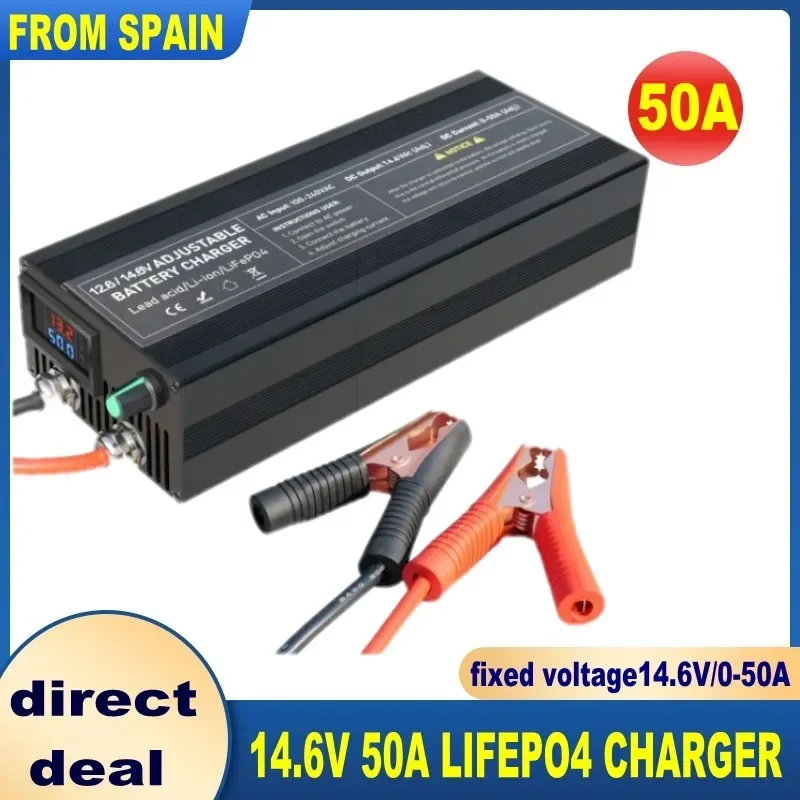 14.6V 80A 50A Battery Charger Lifepo4 Charger Current and Fixed Voltage 100V 240V Power Adapter with Display 40A 30A 20A charger adapter battery charger power supply adapter battery charger adapter