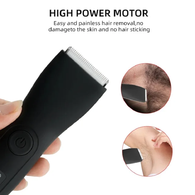 Mens Body Hair Trimmer for Men Balls Women Lady Shaver Hair Removal Bikini Trimmer Groin & Body Shaver Groomer Arm Beard Razor 1
