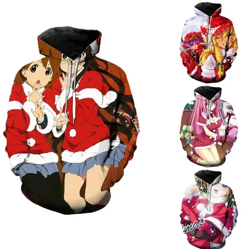 

New Fashion Anime 3D Print Hoodie Men's Women's Casual Long Sleeve Sports Funny Hoodie Cute Girl Pattern High Quality Sweatshirt