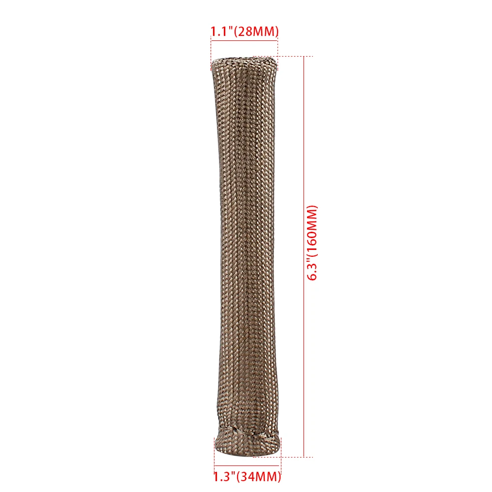 RASTP-8pcs/Set 1200°F Basalt Fiber Spark Plug Wire Boots Protector Sleeve Heat Shield Cover Engine Thermal Cover BTD027