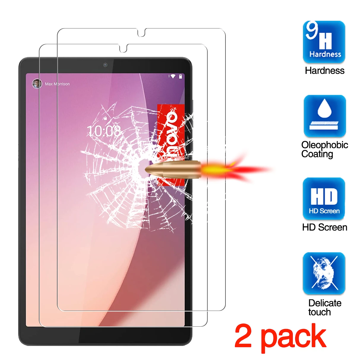 

2 шт., защитная пленка для Lenovo Tab M8 (4 поколения), 2022 дюйма