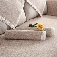 Four Seasons Universal Sofa Cover Cotton and Linen Couch Cover Anti-Pet Scratching Couch Protector Mat for Living Room Carpets 2