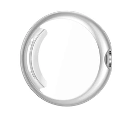 Soft TPU Anti-Scratch Screen Protector Bumper Shell (Silver)