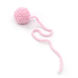 Self - Entertaining Cat Toy Balls - Colorful Wool Chew & Tease Balls - 30cm (Pink)