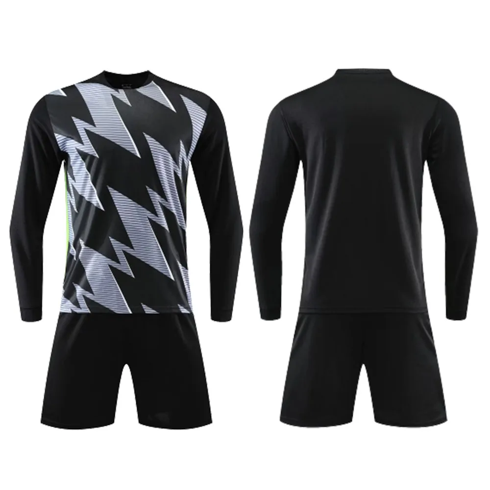 Men Kid Long Sleeve Football Jersey Set DIY Custom 22/23 New Season Team Soccer Training Match Sports Uniform Suit for Children