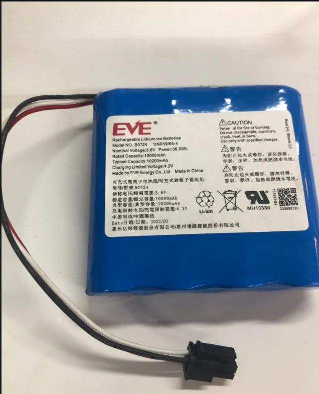 

for EVE B0724 Battery 3.6V 36.0WH 10000/10200MAH