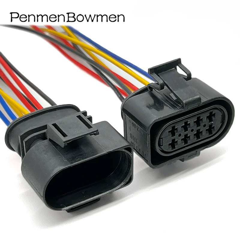 1 Set 8 Pin Car Oil Nozzle Throttle Electrical Cable Connectors